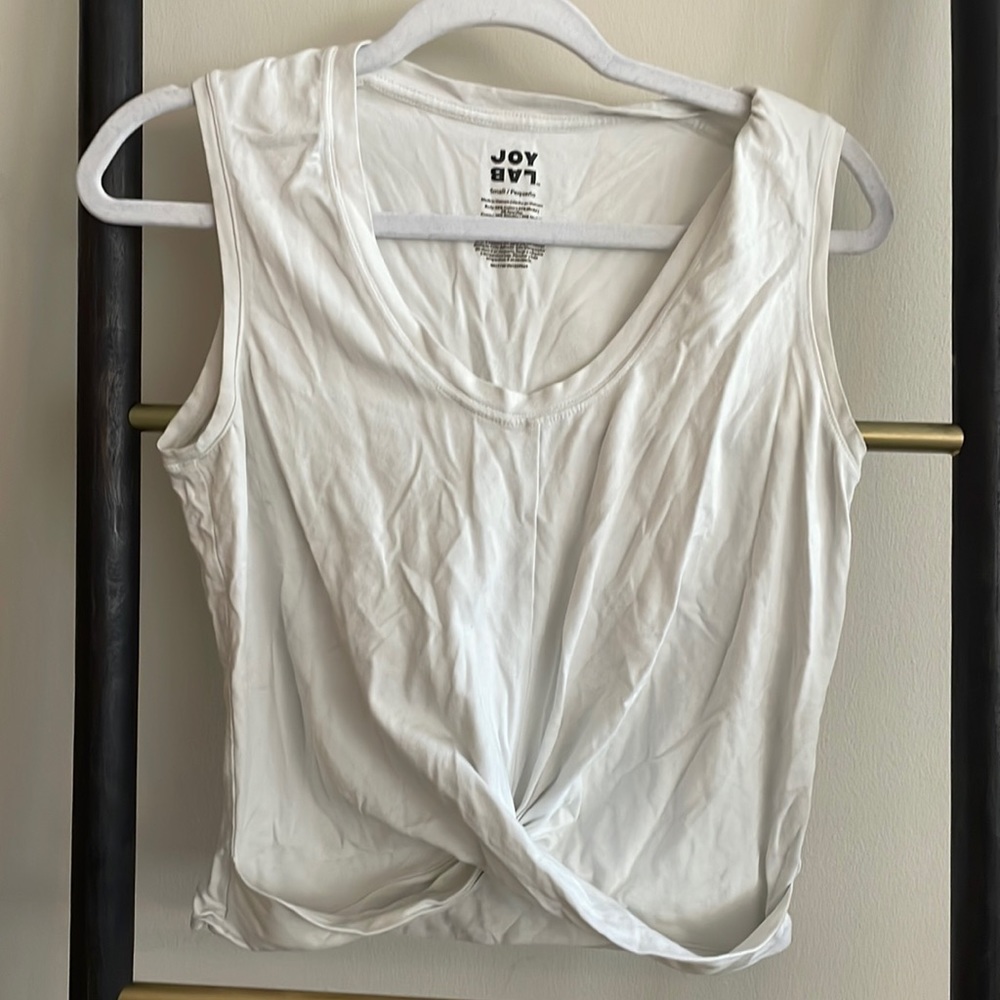 Size Small White Joy Lab Workout Top